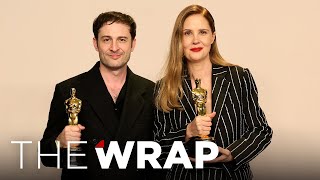 Oscars 2024: Justine Triet and Arthur Harari Backstage - Original Screenplay, 'Anatomy of a Fall'