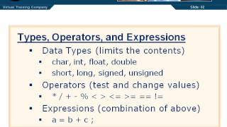 03 01 Types   Operators   Expressions | C Tutorial