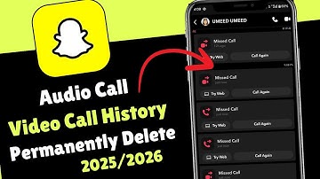 How To Delete Call History In Snapchat | snapchat ki call history kaise delete kare