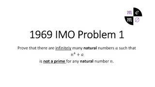1969 IMO Problem 1 - Algebra and Experimentation