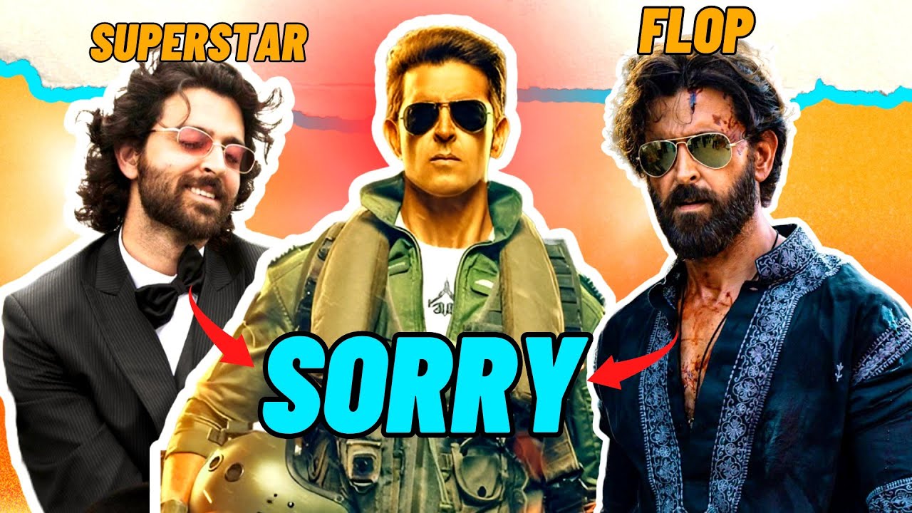 😿 We are sorry , Hrithik Roshan. ! Fighter crashed at Box Office - YouTube