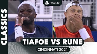 Frances Tiafoe vs Holger Rune Dramatic Encounter! | Cincinnati 2024 Highlights