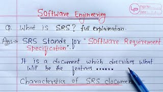 SRS in Software Engineering | Learn Coding