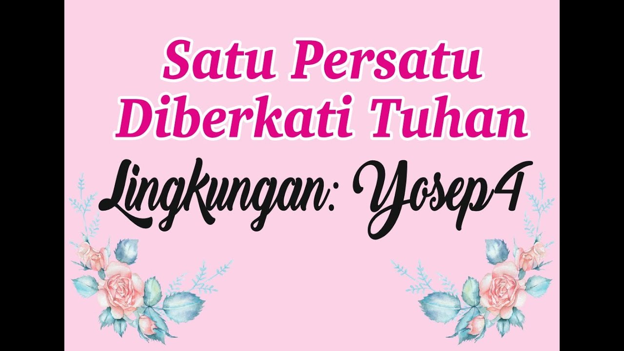 Satu Persatu Diberkati Tuhan yosep 4