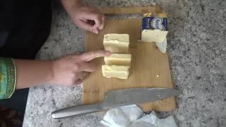 How  to measure butter without measuring/weighing scale?  Basic cooking skills