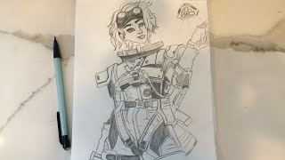How To Draw Horizon Apex Legends | Dr. Mary Somers Apex Legends