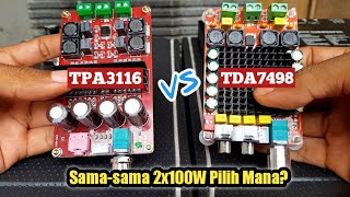 Perbedaan TDA7498 VS TPA3116 Apa Kekurangan & Kelebihannya? Amplifier 2x100 Watt