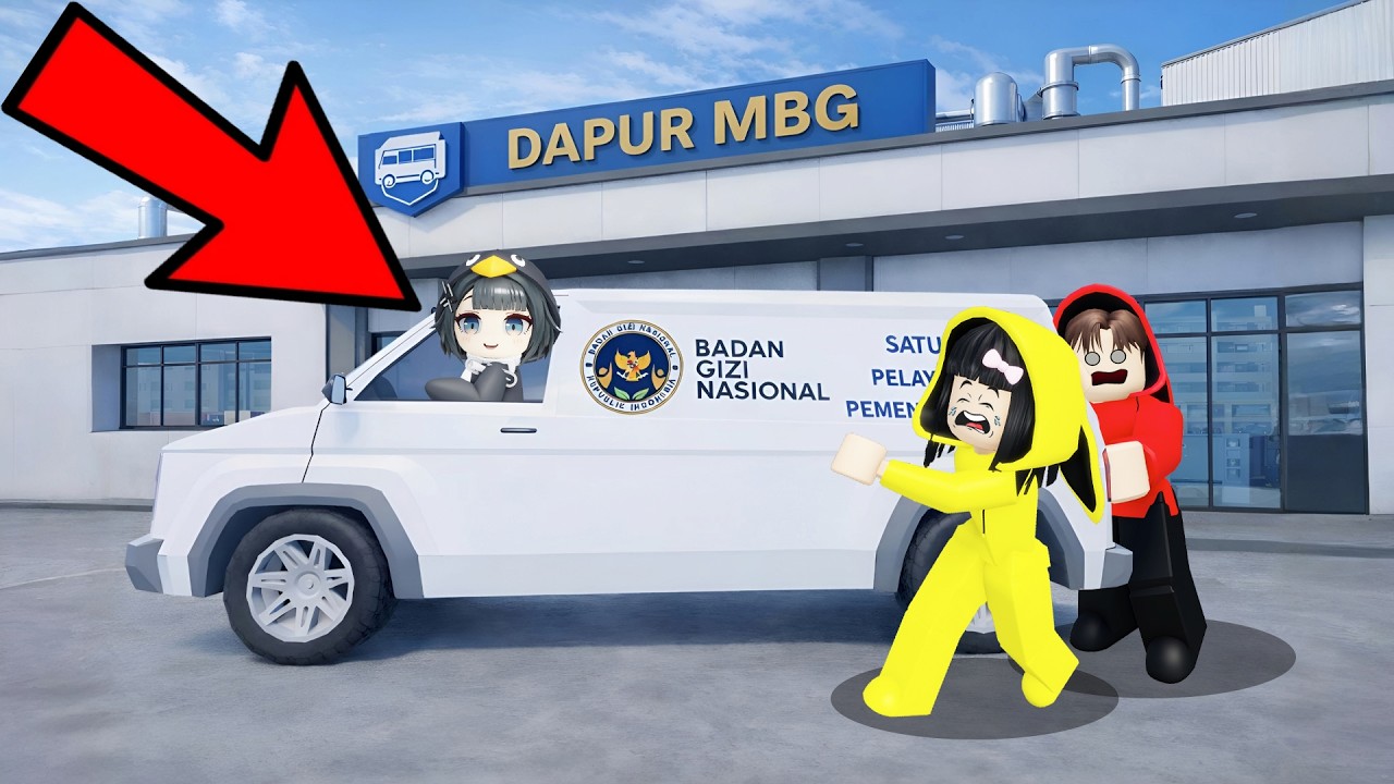 Yuta, Mio Dan Baby Celine Kerja Di Dapur MBG || ROBLOX