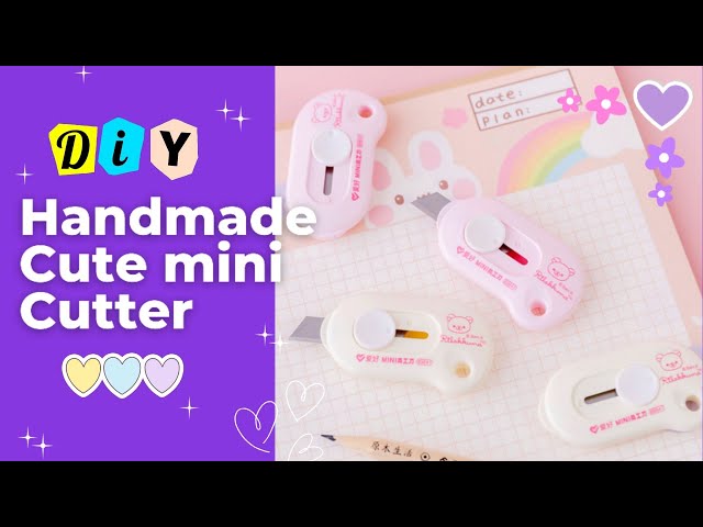 How to make mini paper cutter at your home _ DIY mini cutter _ Cute mini  cutter 