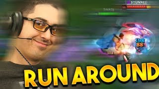 THIS IS THE RUN AROUND UDYR! (SCRIMS VS TARZANED)  Trick2g