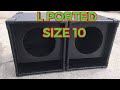 SUBWOOFER BOX ASSEMBLY  L PORTED SIZE 10