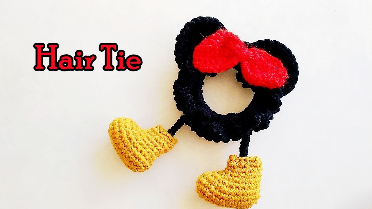 Crochet Mickey/Minnie Mouse（Disney） Hair ties