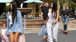 Kim Kardashian And The Girls Spend The Afternoon Together