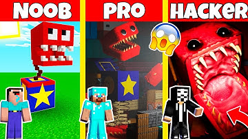 PROJECT POPPY PLAYTIME TRAILER BOXY BOO HOUSE BUILD CHALLENGE - NOOB vs PRO vs HACKER / Animation