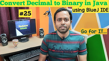 Convert Decimal to Binary in Java using BlueJ IDE | BlueJ IDE | ICSE IX & X | Java Programming