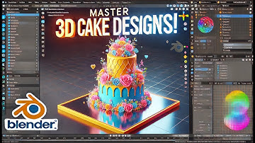 Blender Enthusiasts: Master Stunning 3D Cake Designs! || Deapk Graphic Design