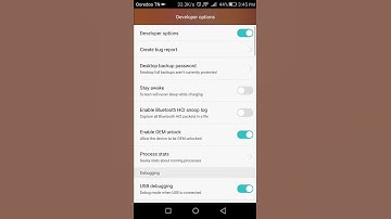 Enable show touch on huawei Y5 II