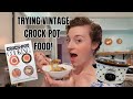 USING MY VINTAGE 1975 CROCK POT COOKBOOK! RETRO VINTAGE RECIPES!