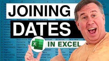 Excel - Joining Dates: Episode 1262