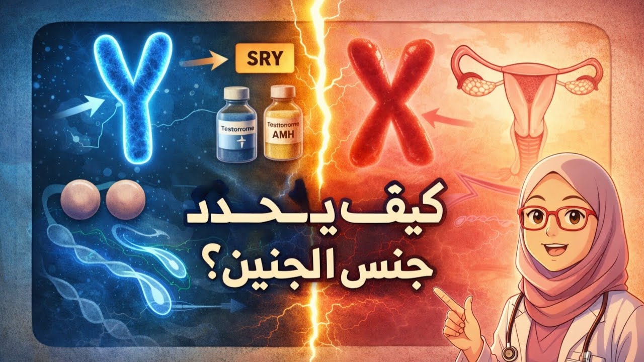 كيف تتكون الأعضاء التناسلية للإنسان؟هل يمكننا اختيار جنس الجنين؟وحدة التكاثر لدى الإنسان_الدرس الأول