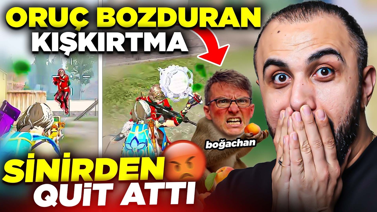BOĞAÇHAN'A KIŞKIRTMA 😂 SİNİRDEN DELİRTTİM! (OYUNDAN ÇIKTI) PUBG Mobile