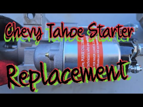 Chevy Tahoe Starter Replacement..Very Easy..#tahoe #howto - YouTube
