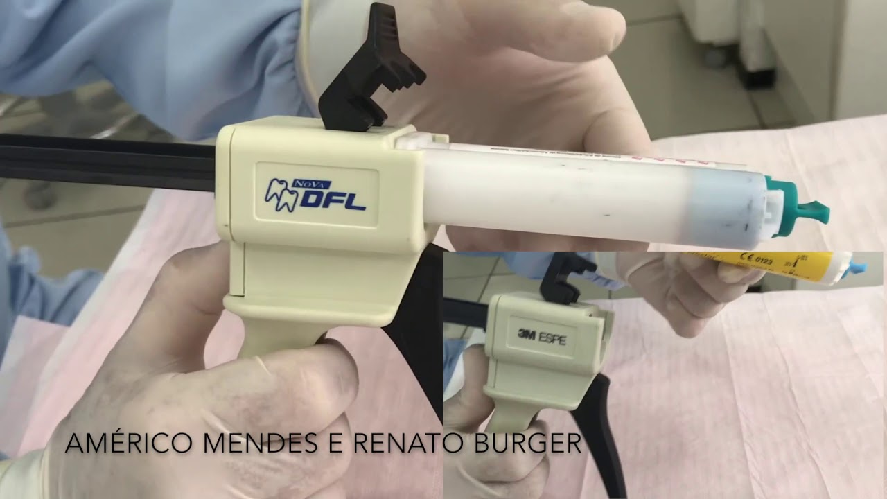 Dispensadores para Silicone e Resina Bisacril. Como usar resumido. (Pistola para Moldagem)