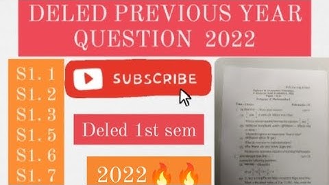 ||Assam scert deled previous year question papers||all papers✅||#deled1stsem #deled#scert#2022