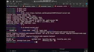 Steps to run the angular version of the social media app | See desc for details
