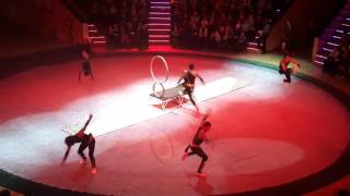 AFRICAN ACROBATS HOOP DIVING ACT