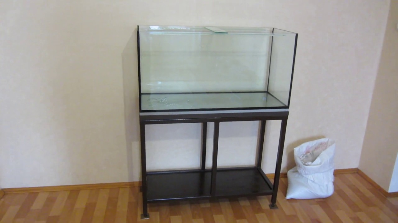 🔧 Установка аквариума и аквариумный грунт. - YouTube