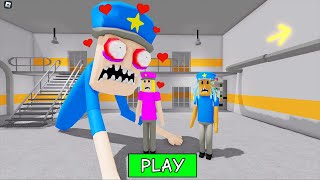 SECRET UPDATE | POLICE COP FALL IN LOVE WITH BABY POLICE GIRL? SCARY OBBY #roblox #obby