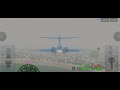BOEING md-90 FOGGY landing