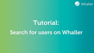 Whaller tutorial: Search for users on Whaller