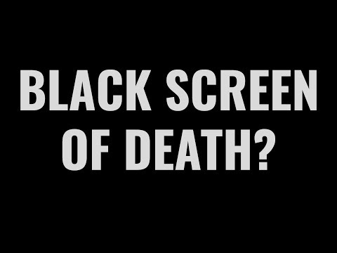 Can a virus cause a black screen?