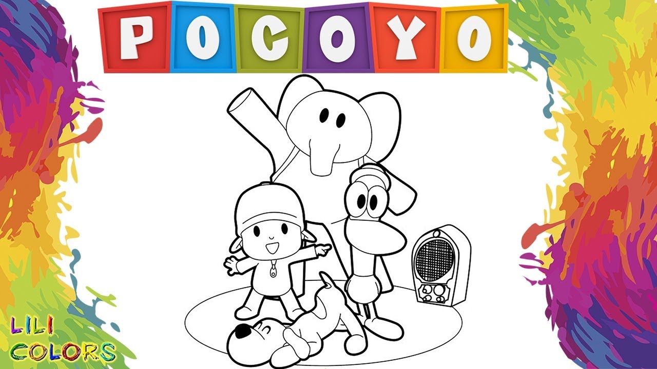 Pocoyo para Pintar 20