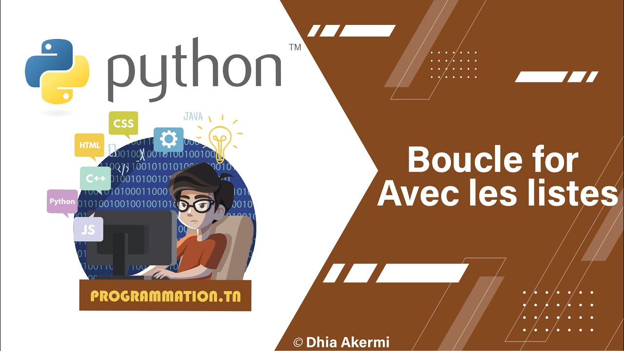 #5 Python | FOR ( boucle for ) avec les listes - YouTube