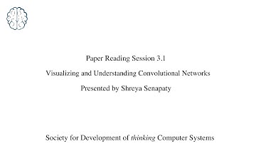Shreya Senapaty - Visualizing and Understanding Convolutional Networks (PRS 3.1)