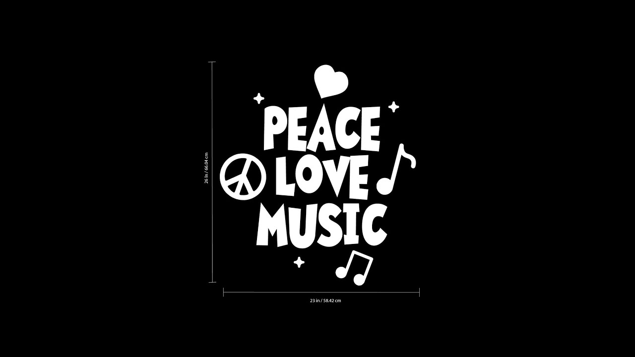 peace love music wallpaper