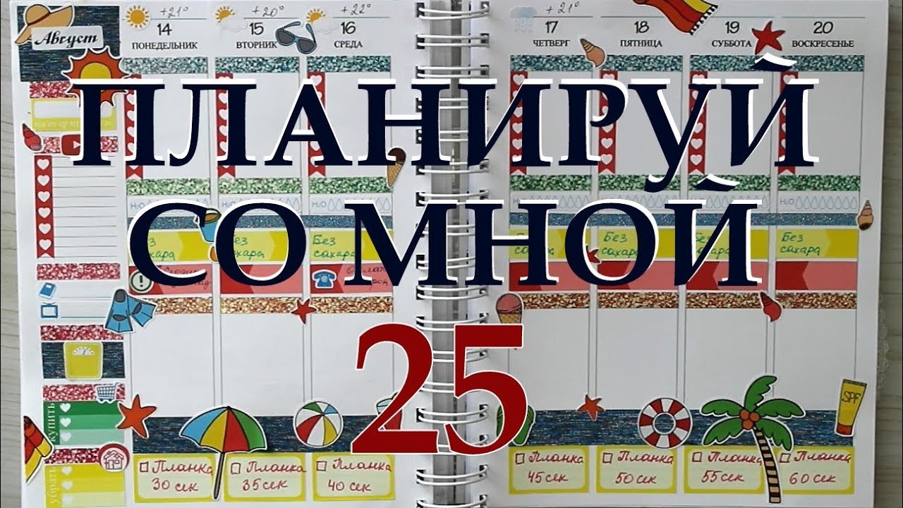 Мой ежедневник: планируй со мной 25 ('17) / Plan with me 25