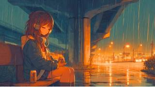 A Cool Break ☔ Rainy Midnight Lofi