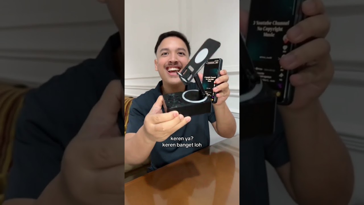 Wireless Bluetooth Speaker Foldable PhoneHolder Stand Desktop Anti-Slip Mobile Phone