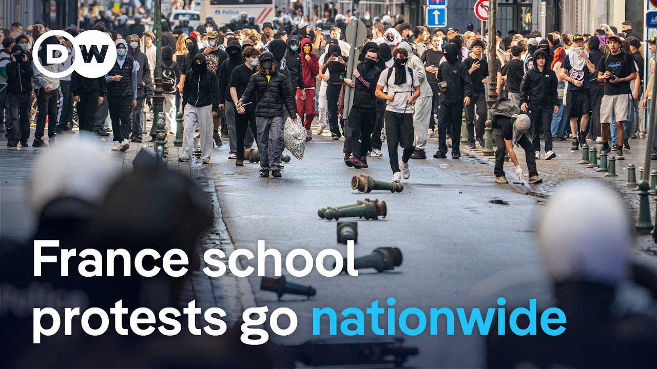 Police fire teargas as hundreds of thousands join student protests over crumbling schools | DW News