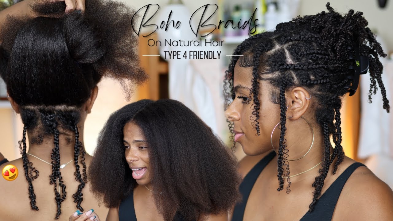 Boho Braids on my Type 4 Natural Hair | I'm IN LOVE 😭 | No Added Hair!!  The Perfect Summer Hairstyle - thptnganamst.edu.vn