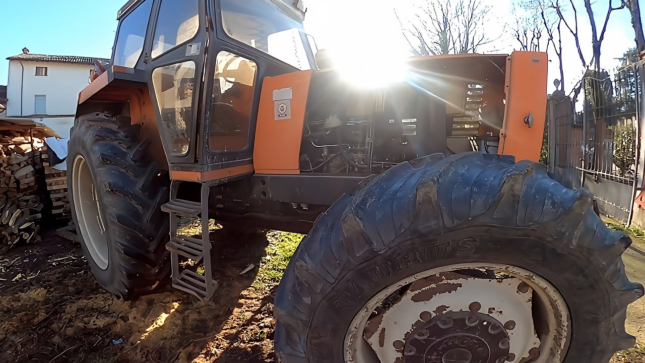 #Tractor Fiat 1180 DTH #Taglialegna #Ca'de'Soresini #campagna Cremonese #italytravel