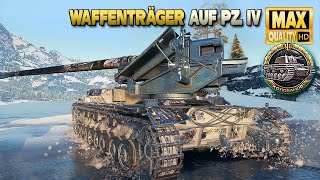 Waffenträger auf Pz. IV: Агрессивная игра на ветке тяжелых танков - World of Tanks