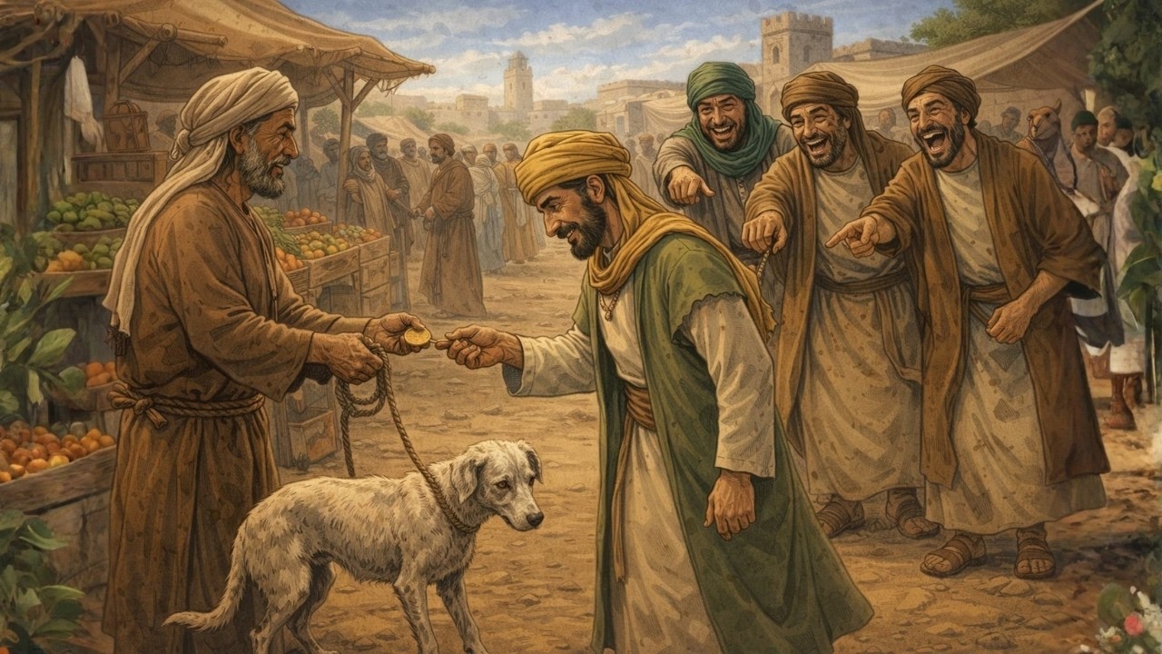 سخروا من التاجر لأنه اشترى كلبًا مريضًا لكن النهاية صدمتهم