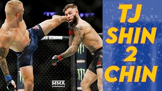 TJ Dillashaw's Head Kick Success Rate is Absurd (Every Head Kick Landed in UFC Career)