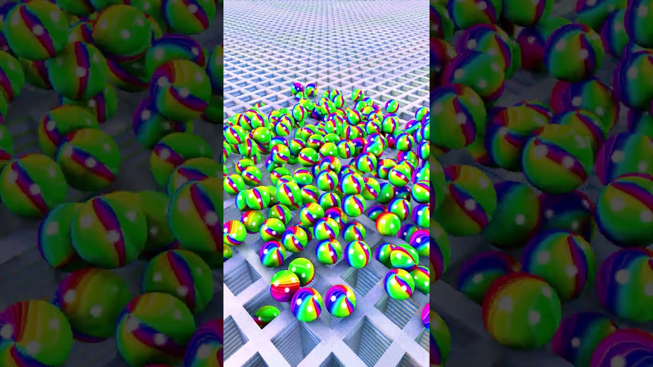 Colored Balls Falling Physics 😱🎉200 #roblox #3danimation #gaming Colored Balls Falling Physics 😱🎉200 #roblox #3danimation #gaming