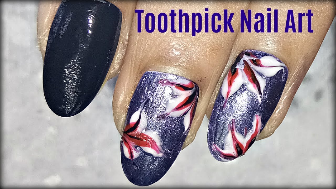 8. Elegant Toothpick Nail Art Designs - wide 1